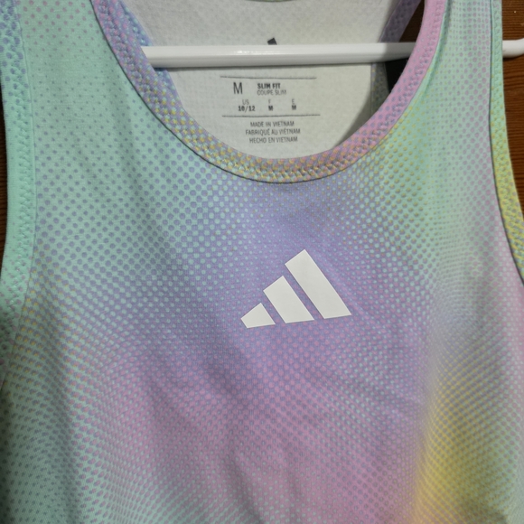 Adidas Kids Pastel Rainbow Tank Top Dress - Picture 2 of 4